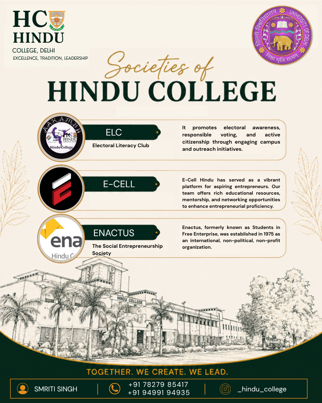 Hindu College Society Poster 6